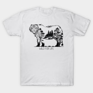 'Wild For Life' Environment Awareness Shirt T-Shirt